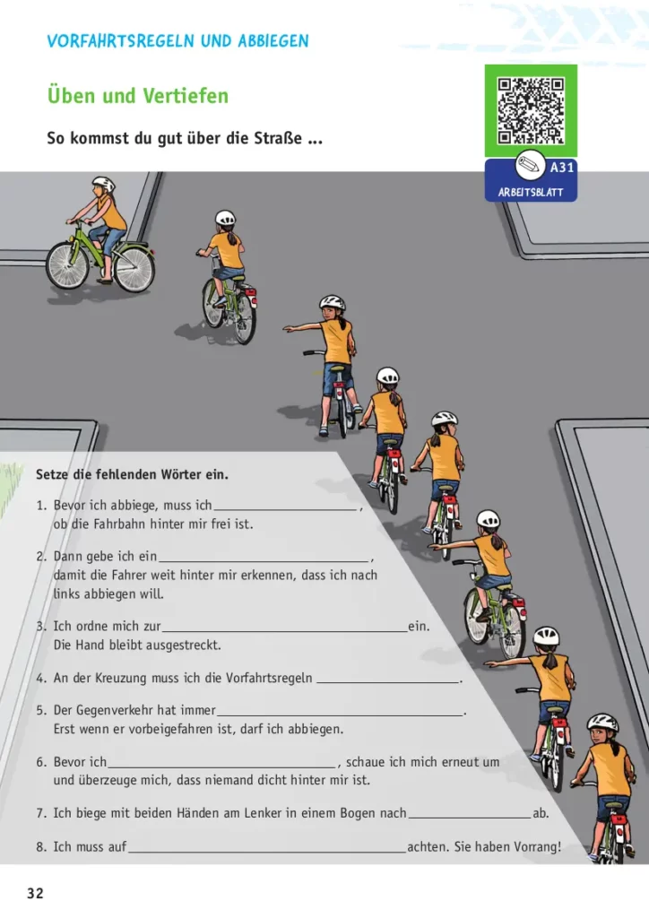 Radfahrausbildung online  Deutsche Verkehrswacht