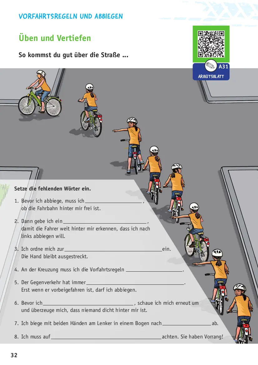 Radfahrausbildung online  Deutsche Verkehrswacht